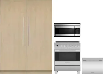 5 Piece Package Includes Refrigerator, Freezer, Range, Microwave And Dishwasher